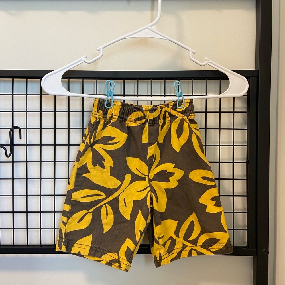 Carter's Yellow and Brown Kids Shorts